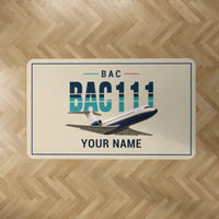 Thumbnail for BAC One-Eleven 500 - Original + Name - Rectangle Carpet - Beige