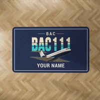 Thumbnail for BAC One-Eleven 500 - Original + Name - Rectangle Carpet - Dark Blue