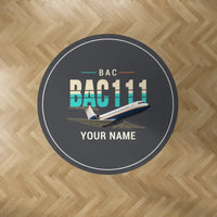 Thumbnail for BAC One-Eleven 500 - Original + Name - Round Carpet - Dark Gray