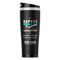 Thumbnail for BAC One-Eleven 500 - Original + Name - Stainless Steel (No Holder) - Black