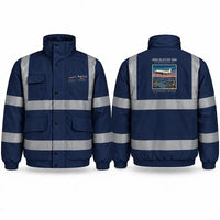Thumbnail for BAC One-Eleven 500 Reflective Winter Jackets - Poster - Navy Blue
