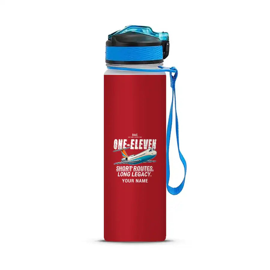 BAC One-Eleven 500 - Sports Kettle - Cartoon + Name - Red