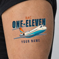 Thumbnail for BAC One-Eleven 500 - Tattoo - Cartoon + Name - Man