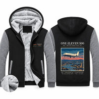 Thumbnail for BAC One-Eleven 500 Zipped Sweatshirts - Poster - Black & Gray
