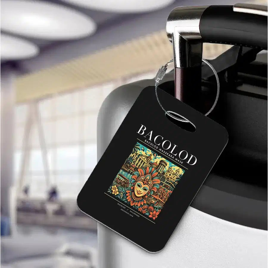 BACOLOD - Poster - Luggage Tag - Black