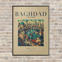 Thumbnail for BAGHDAD - Poster - Canvas Framed - Beige