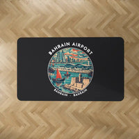 Thumbnail for Bahrain International Airport (BAH) Carpets - Carpet Rectangle - Badge - Black V2