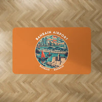 Thumbnail for Bahrain International Airport (BAH) Carpets - Carpet Rectangle - Badge - Orange V2