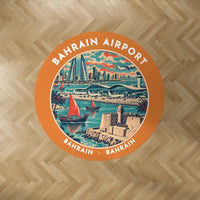 Thumbnail for Bahrain International Airport (BAH) Carpets - Carpet Round - Badge - Orange V2