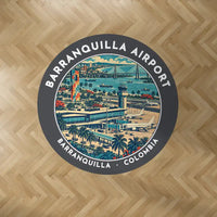 Thumbnail for Ernesto Cortissoz International Airport (BAQ) Carpets - Carpet Round - Badge - Dark Gray V2