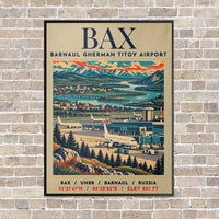 Thumbnail for BAX - Poster - Canvas Framed - Beige