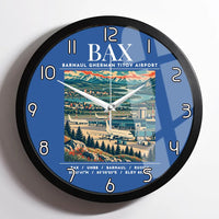 Thumbnail for BAX - Poster - Wall Clock Framed - Blue
