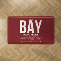 Thumbnail for Baia Mare Airport (BAY) Carpets - Carpet Rectangle - ID Tag - Dark Red V2