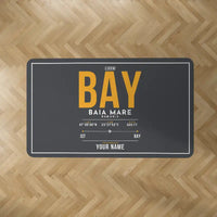 Thumbnail for Baia Mare Airport (BAY) Carpets - Carpet Rectangle - ID Tag + Name - Dark Gray V2
