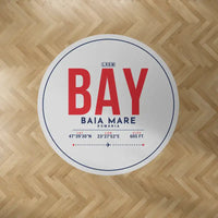 Thumbnail for Baia Mare Airport (BAY) Carpets - Carpet Round - ID Tag - Light Gray V2