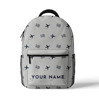 Thumbnail for BAe 146-300 - 3D Backpack - 3D Pattern + Name - White