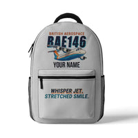Thumbnail for BAe 146-300 - 3D Backpack - Cartoon + Name - White