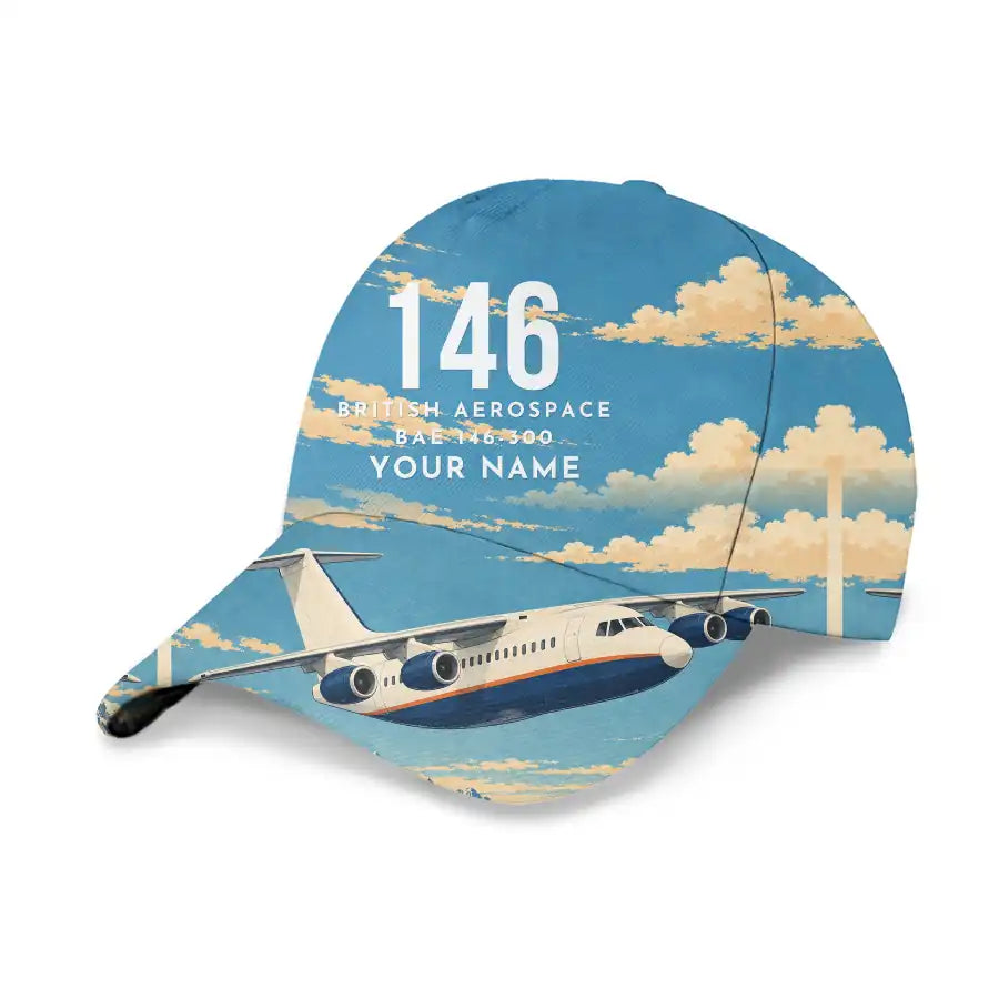 BAe 146-300 3D All-Over Print Clothing - Cap - 3D + Name