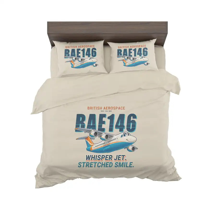 BAe 146-300 - Cartoon - Bedding Set - Beige