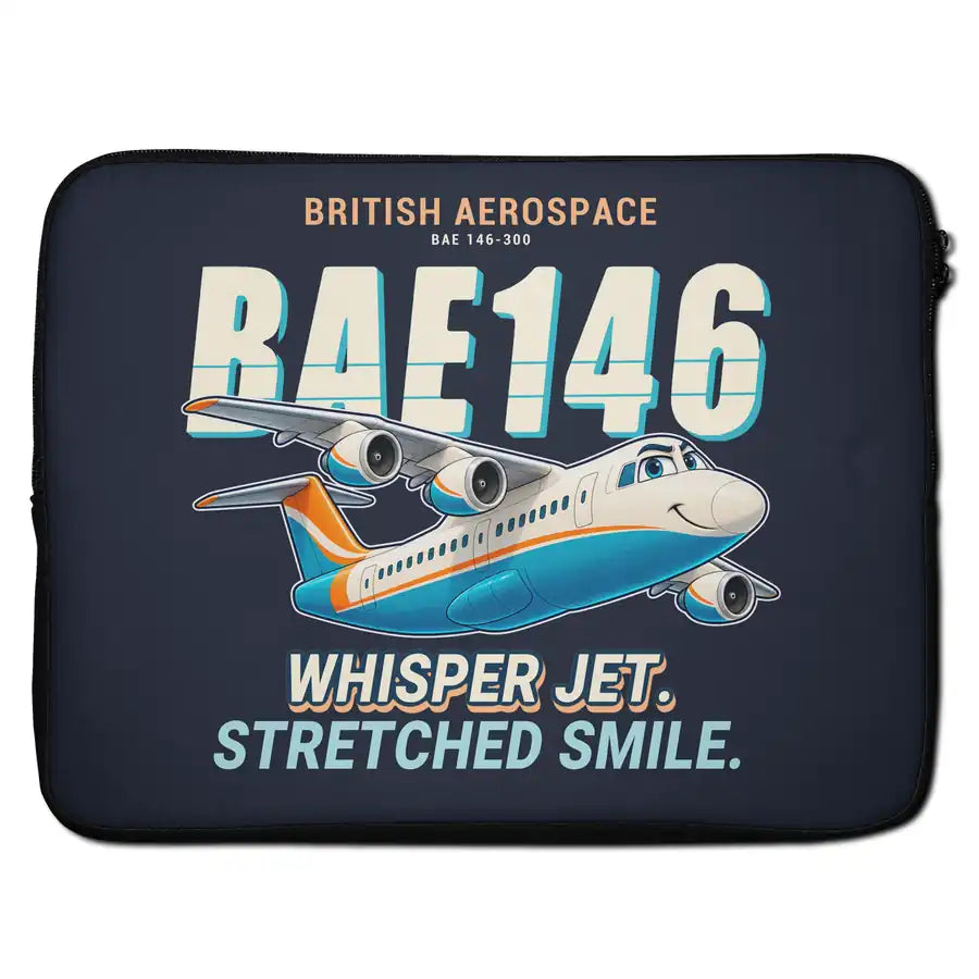 BAe 146-300 - Cartoon - Laptop Sleeve