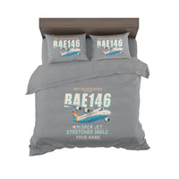 Thumbnail for BAe 146-300 - Cartoon + Name - Bedding Set - Gray