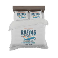 Thumbnail for BAe 146-300 - Cartoon + Name - Bedding Set - Light Gray
