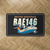 Thumbnail for BAe 146-300 - Cartoon - Rectangle Carpet - Black