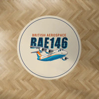 Thumbnail for BAe 146-300 - Cartoon - Round Carpet - Beige
