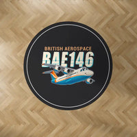Thumbnail for BAe 146-300 - Cartoon - Round Carpet - Black