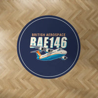 Thumbnail for BAe 146-300 - Cartoon - Round Carpet - Dark Blue