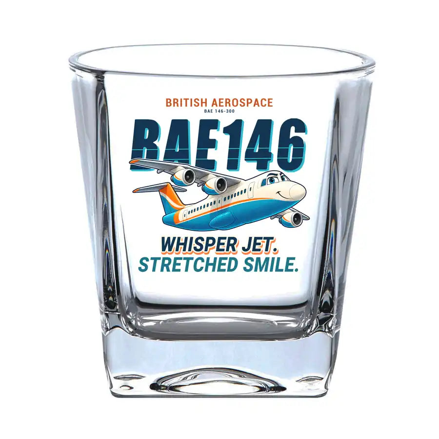 BAe 146-300 - Cartoon - Whiskey Glass