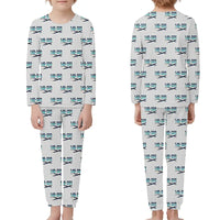 Thumbnail for BAe 146-300 - Children Pajamas - Original Pattern - Light Gray