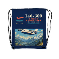 Thumbnail for BAe 146-300 - Drawstring Bag - Classic - Dark Blue