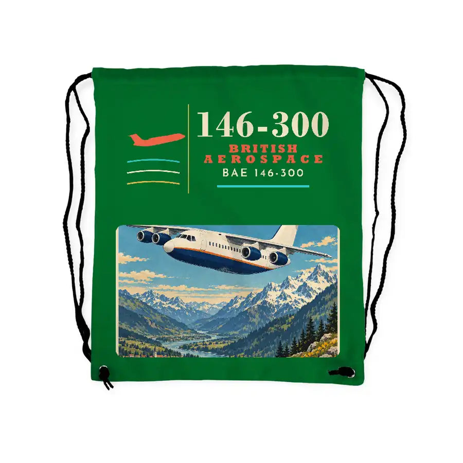 BAe 146-300 - Drawstring Bag - Classic - Green