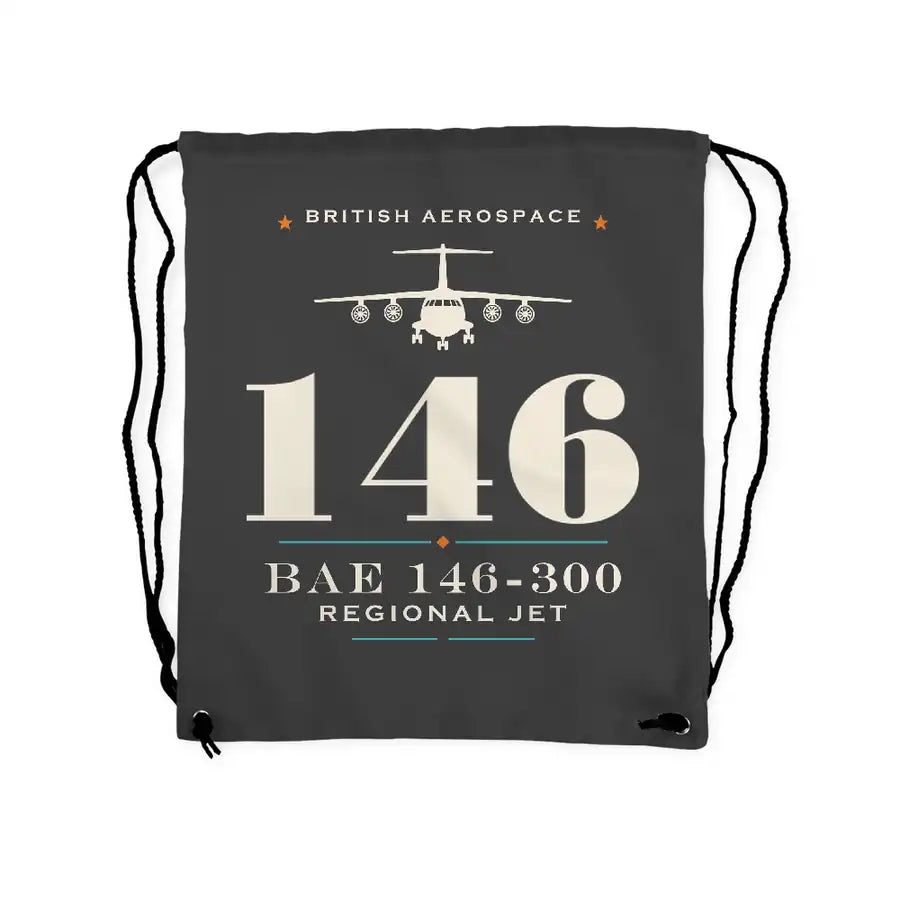 BAe 146-300 - Drawstring Bag - Heritage - Gray