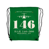 Thumbnail for BAe 146-300 - Drawstring Bag - Heritage - Green