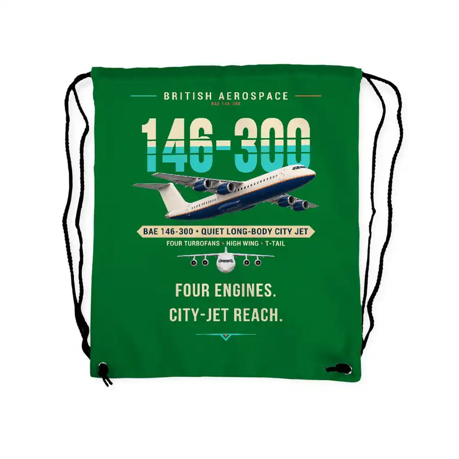 BAe 146-300 - Drawstring Bag - Original - Green