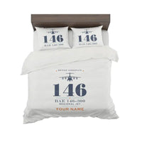 Thumbnail for BAe 146-300 - Heritage + Name - Bedding Set - White