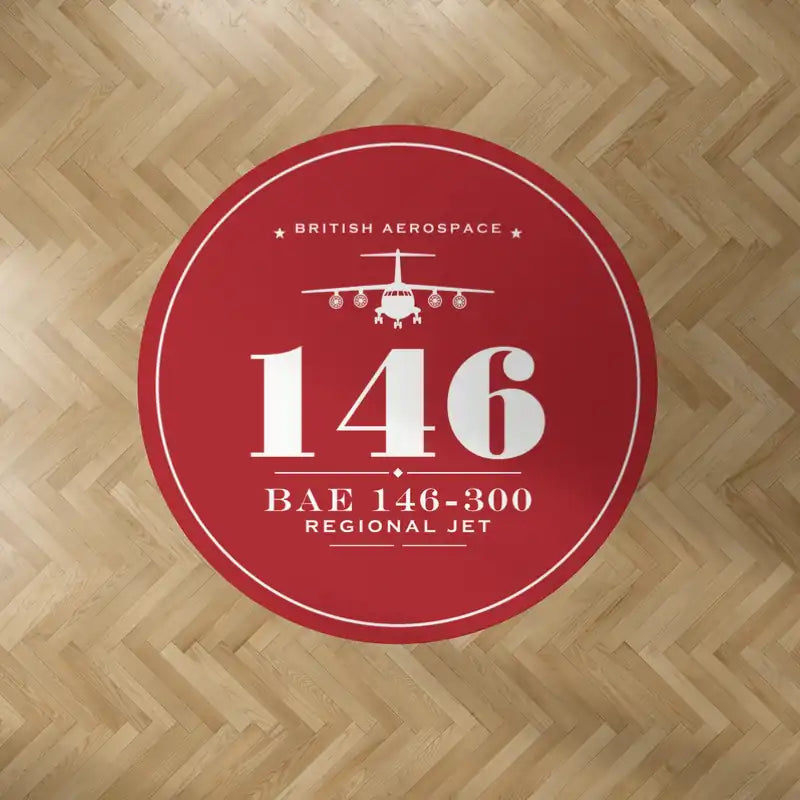 BAe 146-300 - Heritage - Round Carpet - Red