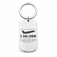 Thumbnail for BAe 146-300 - Key Chain - Heritage - Silver