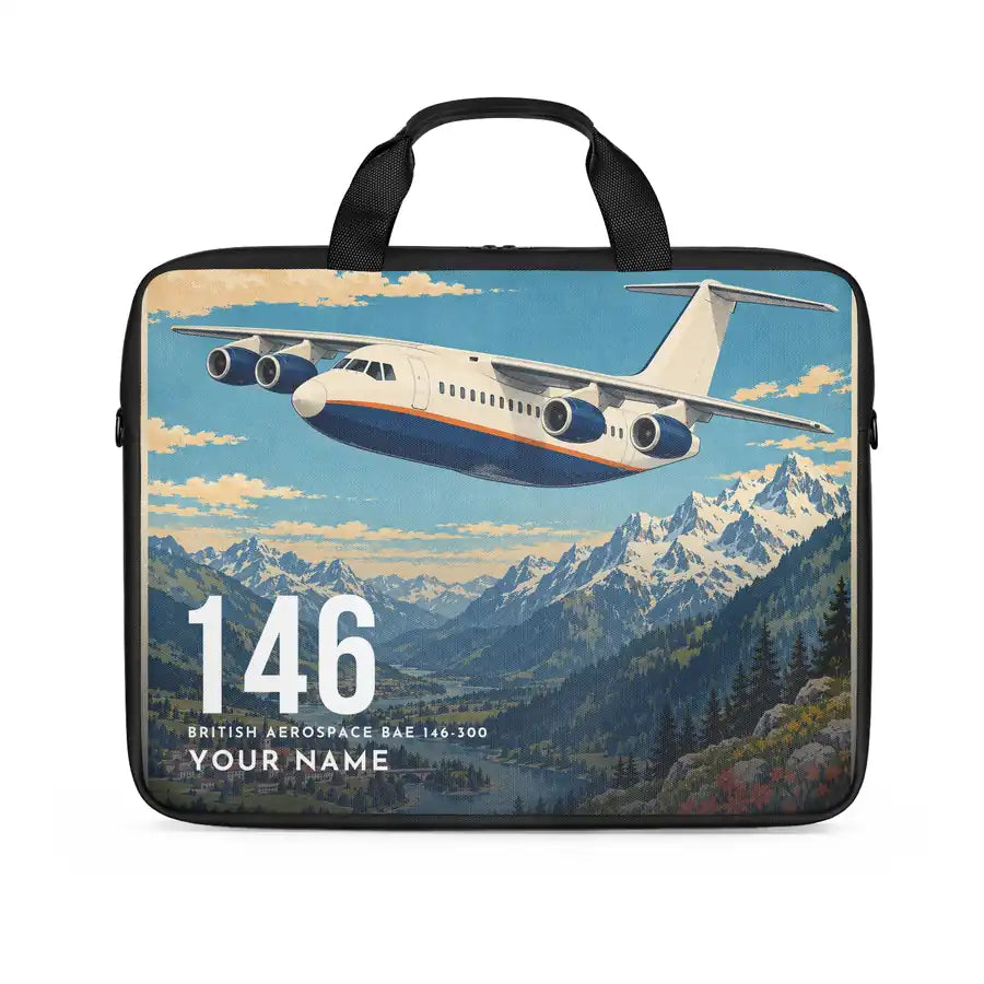 BAe 146-300 - Laptop Bag + Name