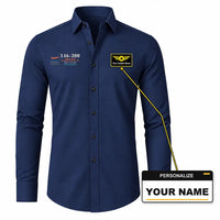 Thumbnail for BAe 146-300 - Long Sleeve Shirt - Poster - Dark Blue + NAME