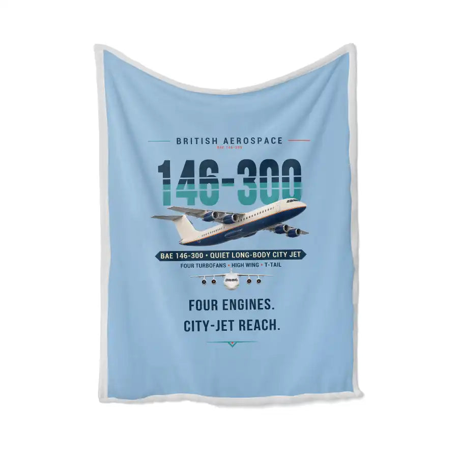 BAe 146-300 - Original - Blanket - Light Blue