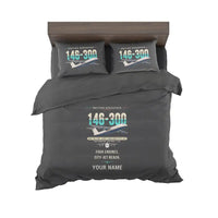 Thumbnail for BAe 146-300 - Original + Name - Bedding Set - Black