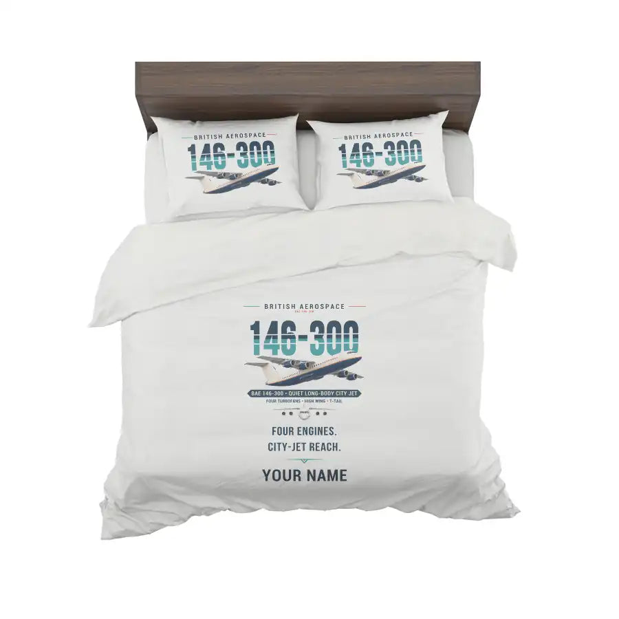 BAe 146-300 - Original + Name - Bedding Set - White