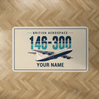 Thumbnail for BAe 146-300 - Original + Name - Rectangle Carpet - Beige