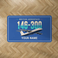 Thumbnail for BAe 146-300 - Original + Name - Rectangle Carpet - Blue