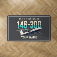 Thumbnail for BAe 146-300 - Original + Name - Rectangle Carpet - Dark Gray