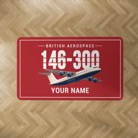 Thumbnail for BAe 146-300 - Original + Name - Rectangle Carpet - Red