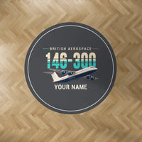 Thumbnail for BAe 146-300 - Original + Name - Round Carpet - Dark Gray